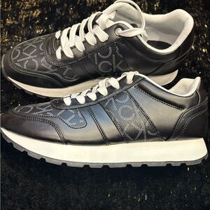 Calvin Klein Monogram Designer Sneakers size 9